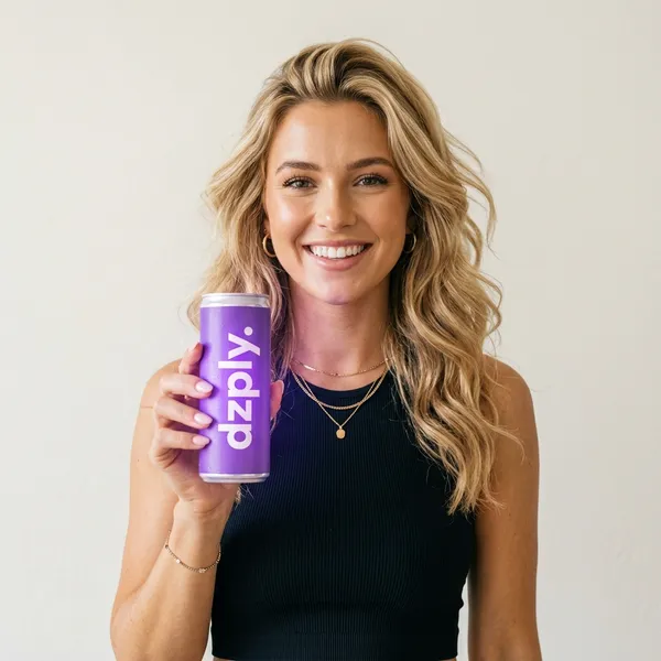 Photo-realistic verified female creator with shoppable merchandise